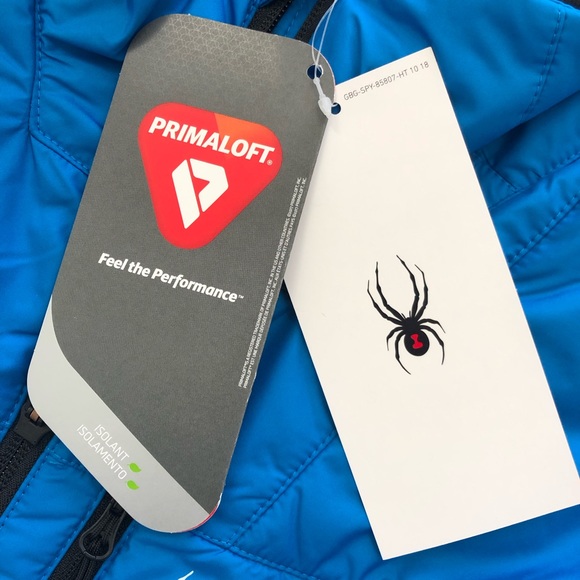 Spyder Men’s Glissade Blue Jacket - NWT size L - Picture 3 of 9